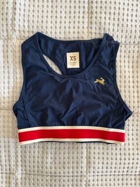 Tracksmith Navy Run Bra XS